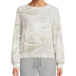 🎉 4 for $25 🎉 Secret Treasures Ribbed Long Sleeve Sweatshirt Winter White XS